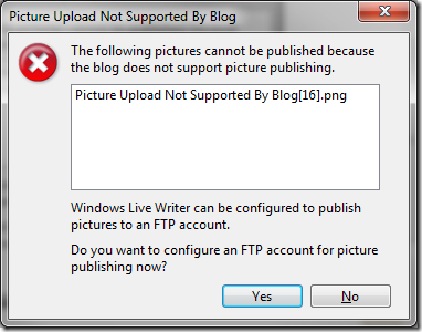 Picture Upload Not Supported By Blog